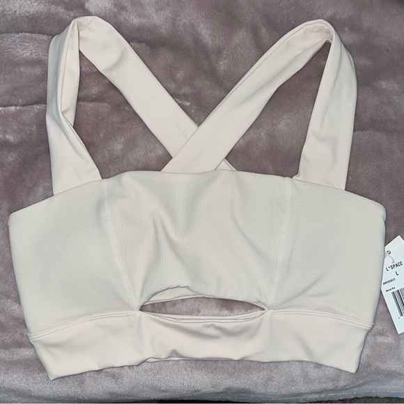 NWT L*SPACE Mercer Sports Bra Size Large‎ in Color Bone - Picture 7 of 10